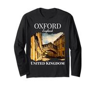 Oxford England UK Souvenir Family Vacation Historic English Long Sleeve T-Shirt