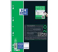 Oxford Etudiants SOS Notes Sheet Double 400 Pages Small Squares A4 White