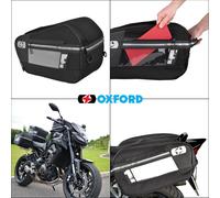 Oxford F1 Waterproof Motorcycle Panniers Touring Motorbike Saddle Bags 55L Black