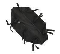 Oxford Fabric Baby Stroller Shopping Bag Bottom Basket Organizer | Large Capacity, Lightweight and Portable, Easy to Detach for Cleaning, Black Concise Fashion Style for Moms