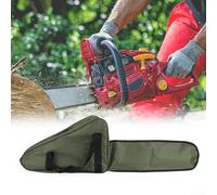 Oxford Fabric Chainsaw Storage Bag, Army Green Protective Carrying Case Tote For 12" 14" 16" Chain Saw With Adjustable Straps