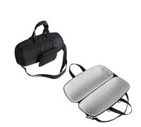 Oxford Fabric+EVA Storage Pouch For JBL Xtreme 5 Speaker Case Dust-proof Anti-scratches Shock-absorbing Impact-resistant Wireless Speaker Carrying Bag Accessories with Shoulder Strap (Gray Lining)