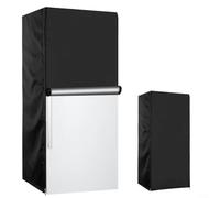 Oxford Fabric Freezer Dust Cover, With Adjustable Drawstring Bottom Storage Pockets For Upright Freezers Beverage Cooling Appliances