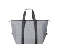 Oxford Fabric Soft Cooler Bag 20L Foldable Design(Gray)