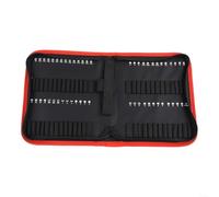 Oxford Fabric Tool Bag With Zipper, 24/30/55 Slot Drill Bit Storage Pouch Case, Water Resistant And Tear Resistant Organizer For Bits(For 30pcs bits)