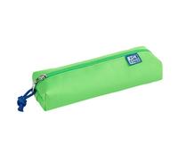 Oxford, Favorit Medium Round Pencil Case, 1 Compartment with Zip, 7 x 21 x H4 cm, Neon Green