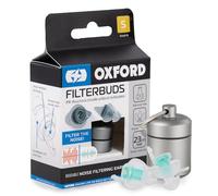 Oxford FilterBuds Hypoallergenic Reusable Motorcycle Hearing Protection Earplugs - Small fit