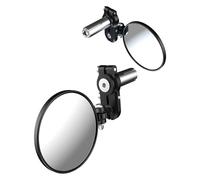Oxford Fold-Away Bar-end Motorcycle Mirrors | Foldable Motorbike Mirror Set, Black
