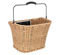 Oxford Front Bicycle Basket. Magdalen Rattan Quick Release Bike and Ebike Basket. BK180