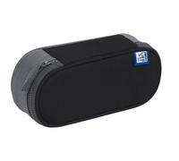 Oxford Funky Pencil Case With Flap - Black/Grey Oxford Top Best