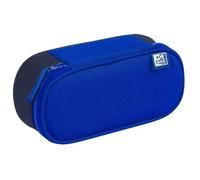 Oxford Funky Pencil Case With Flap - Blue/Navy Blue Oxford Top