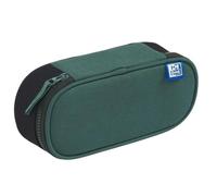 Oxford School Pencil Case with Flap, School Supplies Organizer, Waterproof Pen Case, Funky Green