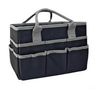 Oxford Garden Tool Bag 33cm Multi-Pocket Storage(Black and Gray)