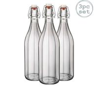 Oxford Glass Swing Bottles - 1 Litre - Pack of 3