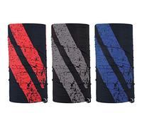 OXFORD Graphite Stripe Comfy 3-Pack. Head and Neck Wear Bike Scarf Base Layer. NW141, Black