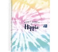 Oxford Hamelin A4 Notebook+ 5x5 Extract Cover 120 Sheets 5 Colors Of Box 4 Drilling Beautiful Tile Hippie Design