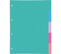 Oxford Hamelin A4 Separators Cardboard For Filing 5 Positions 5 Colors