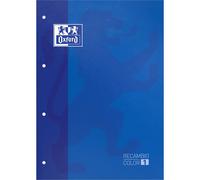 Oxford Hamelin Refill Glued Grid Sheets A4+ 80 Sheets Grid 5x5 Soft Cover With 4 Holes