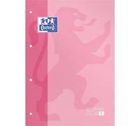 Oxford Hamelin Refill Glued Grid Sheets A4+ 80 Sheets Grid 5x5 Soft Cover With 4 Holes