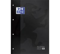 Oxford Hamelin Refill Glued Grid Sheets A4+ 80 Sheets Grid 5x5 Soft Cover With 4 Holes