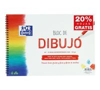 Oxford Hamelin School Drawing Bloc A4+ 20 Smooth Sheets Of Microperforated Soft Cover Double Spiral 130gr