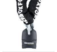 Oxford Hardcore XC13 Chain Lock 13mm- Black/Matt Ni-Cro-Mo Motorcycle (1.5M)