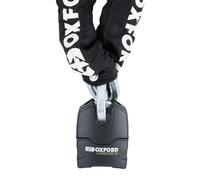 Oxford Hardcore XC13 Chain Lock | Square Link Chain & Shackle Padlock Sold Secure Powered Cycle Gold, 3m