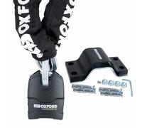 Oxford Hardcore XC13 Sold Secure Motorbike Chain Lock & Padlock 3 High Security Keys with Oxford Anchor Force for Motorcycle Scooter Anti Theft Protection Lock (2.0 M)