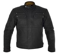Oxford Hardy Dry2Dry Wax Cotton Motorcycle Jacket, Black, XL