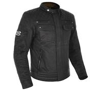 Oxford Hardy Wax Cotton Motorcycle Motorbike Jacket - Black