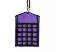 Oxford Hay Bags for Horses Goats Sheep and Donkeys, with Front for ACCESS Design Large Opening Easy Fill Hang Slow Feed Net Black Purple Grey(Purple)