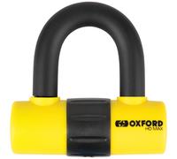 Oxford Rider Equipment Motorcycle Disc Lock HD Max LK311 - High-Security Steel - Yellow/Orange