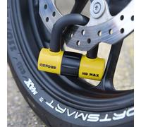 Oxford HD Max Lock Security Motorcycle Disc Lock Yellow LK311 Sold Secure SILVER