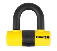 Oxford Rider Equipment Motorcycle Disc Lock HD Max LK311 - High-Security Steel - Yellow/Orange