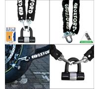 Oxford Motorcycle Bike Heavy Duty Chain & Lock 1M Security Padlock Sold Secure