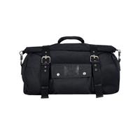 Oxford Heritage Motorcycle Roll Bag 30L Black Motorbike Saddle Bag Soft Luggage