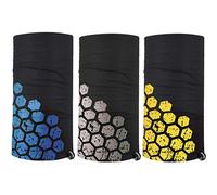 Oxford Hex Comfy 3-Pack. Head and Neck Wear Bike Scarf Base Layer. NW140, Black