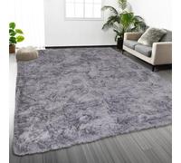 Oxford Homeware Rugs Living Room Large 200x290 cm - Grey Area Rugs for Bedroom, Lounge - Modern Super Soft Non Slip Rug Washable Floor Carpets for Bedside