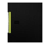 Oxford Idea Collective Business Notebook, 11 x 8.5, Double Wire, Case Bound, Black, 80 sheets (56895)