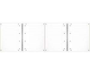 Oxford International A4+ Narrow Ruled Wirebound Classic Notebook, A4, lined,Orange/Black/Red (Pack of 2)