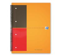 Oxford International Wirebound Notebook A4+ Perforated 160 Pages Orange 10010403