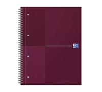 Oxford International writing notebook A4+ 80 sheets Burgundy