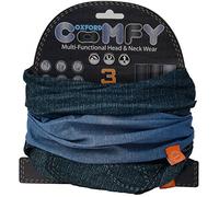 Oxford Jeans Comfy Neck Warmers (Pack of 3) - Grey Spot/Black/Denim Effect