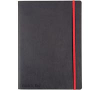 OXFORD Journal Black n' Red B5 Ruled Casebound Cardboard Soft Cover Black, Red 144 Pages