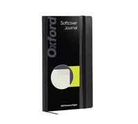 Oxford Journal, Lined Writing Notebook, Writer's Journal, Classic Notebook for School or Office, 192 Pages, 5" x 8.25", Softcover, Black (75507)