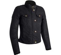 Oxford Ladies Waterproof Holwell Waxed Cotton Textile Jacket Motorcycle Black