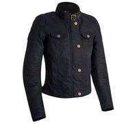 Oxford Ladies Waterproof Holwell Waxed Cotton Textile Jacket Motorcycle Black