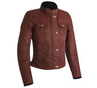 Oxford Ladies Waterproof Holwell Waxed Cotton Textile Jacket Motorcycle - Red