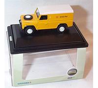 oxford LAND R0VER Defender British Rail yellow car 1.76 scale diecast model