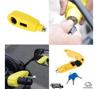 Oxford Leverlock Alarm Brake Lever Lock Yellow
